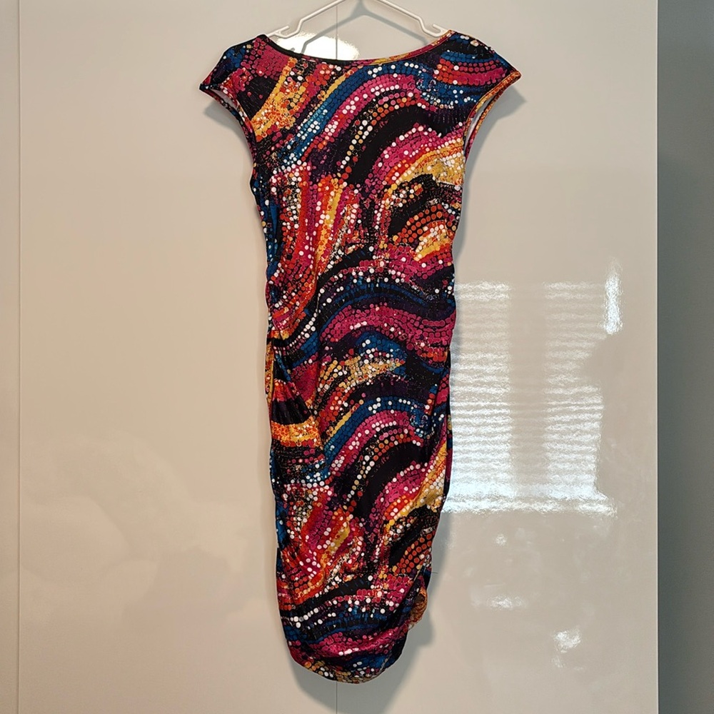 SHEIN Multicolor Abstract Pattern Dress